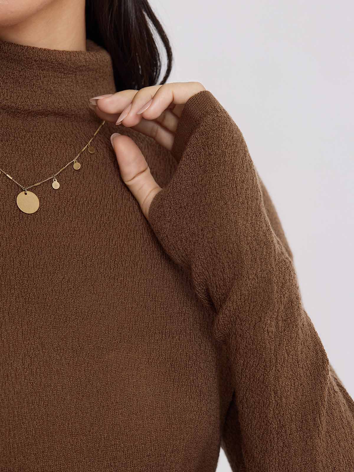 100% Extra-Fine Merino Wool Turtleneck Sweater