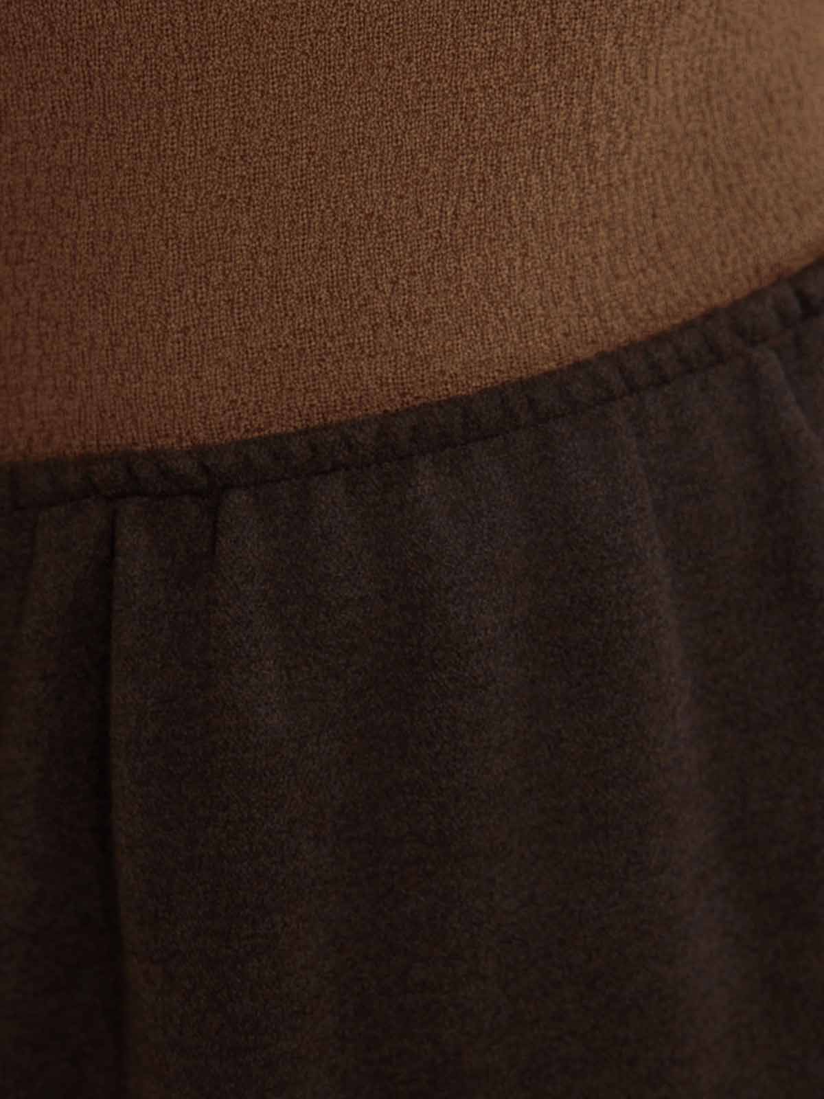 ASOBIO Wool-Blend Knit Midi Skirt