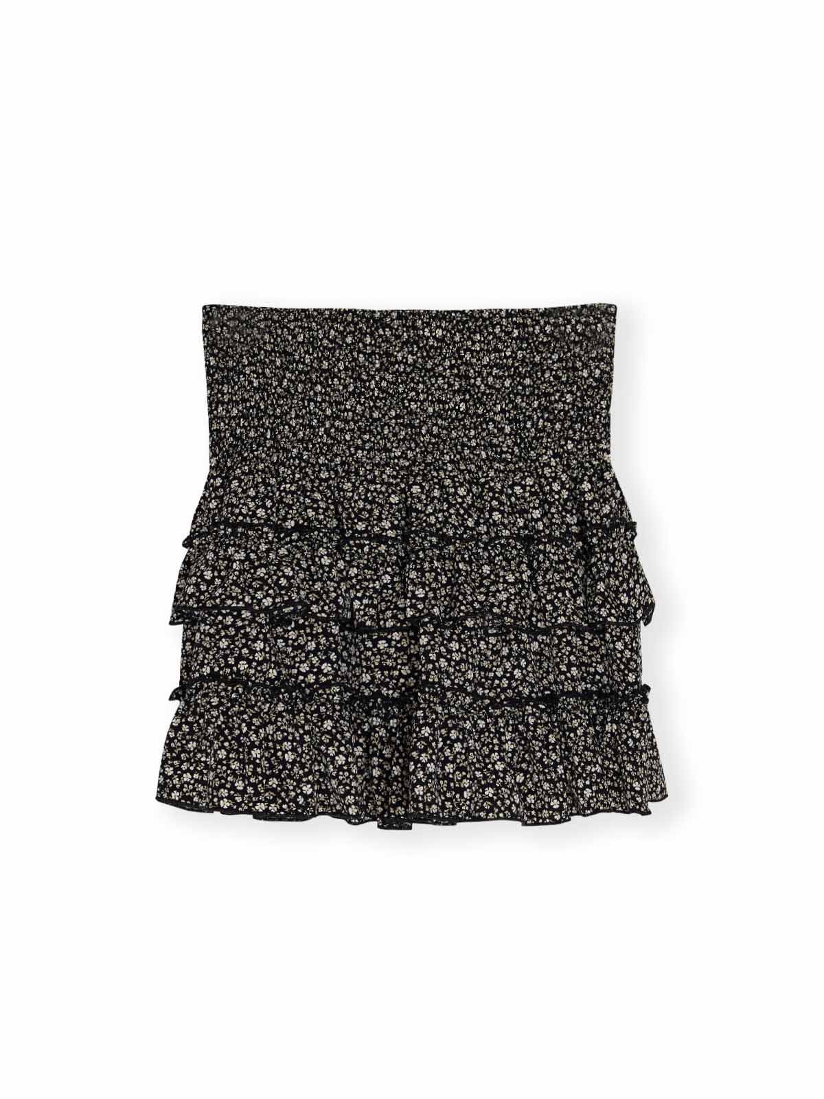 ASOBIO Floral Ruffle Mini Skirt