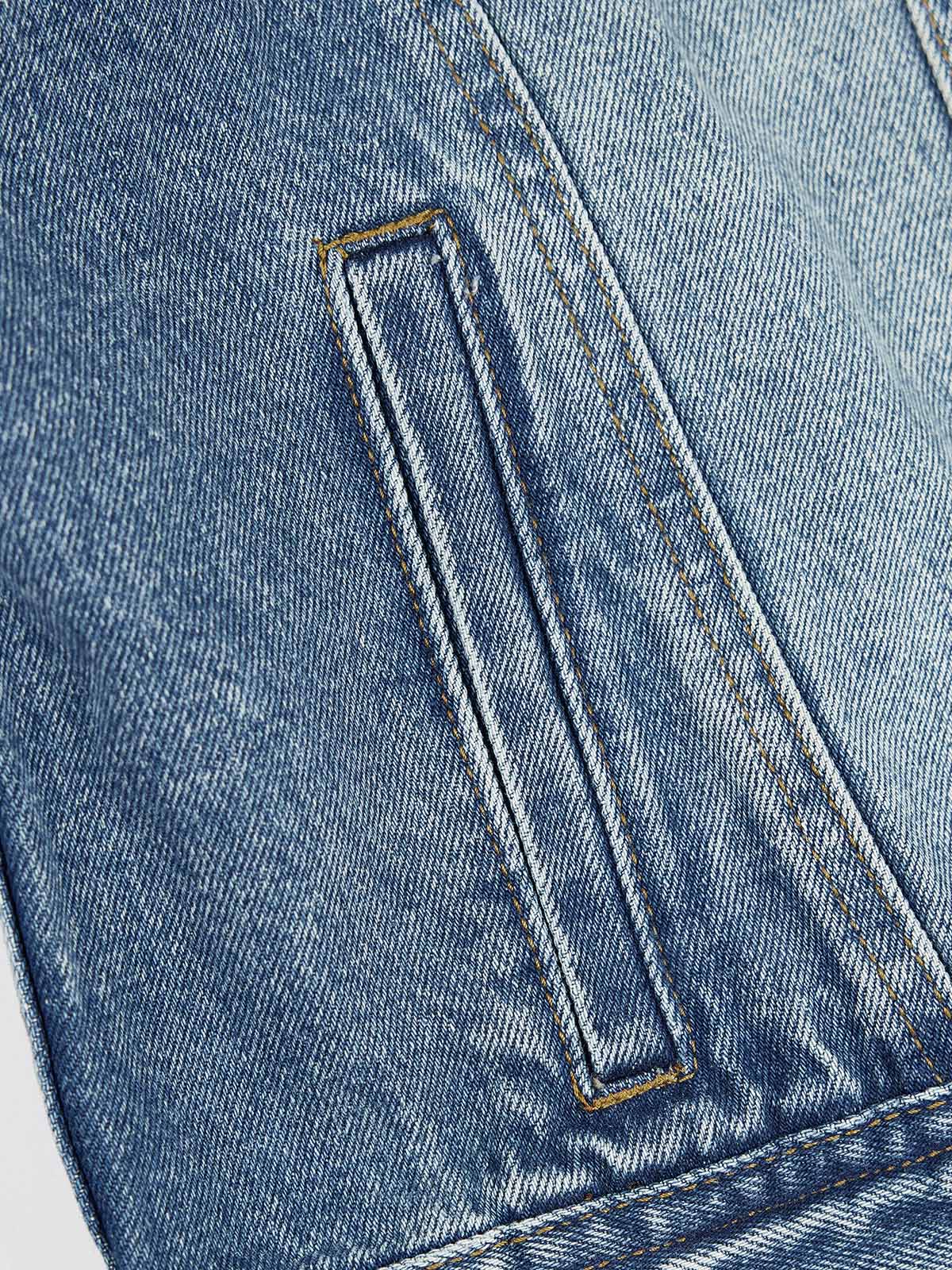 ASOBIO Cropped Utility Denim Jacket