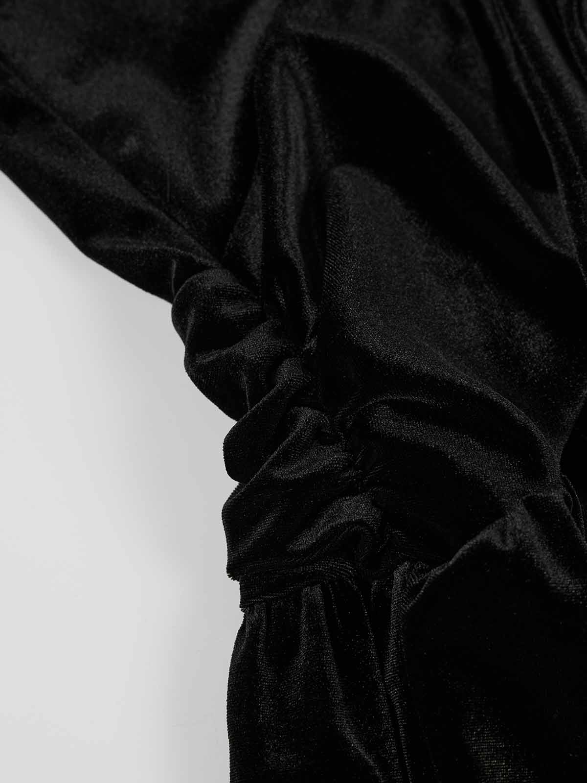 ASOBIO Velvet Twist-Front Maxi Dress