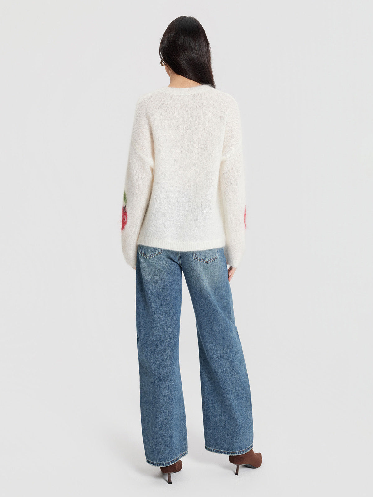 ASOBIO Mohair-Blend Pullover Sweater