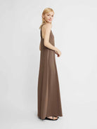 ASOBIO Twist-Back Knit Maxi Dress
