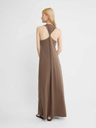 ASOBIO Twist-Back Knit Maxi Dress