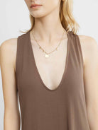 ASOBIO Twist-Back Knit Maxi Dress