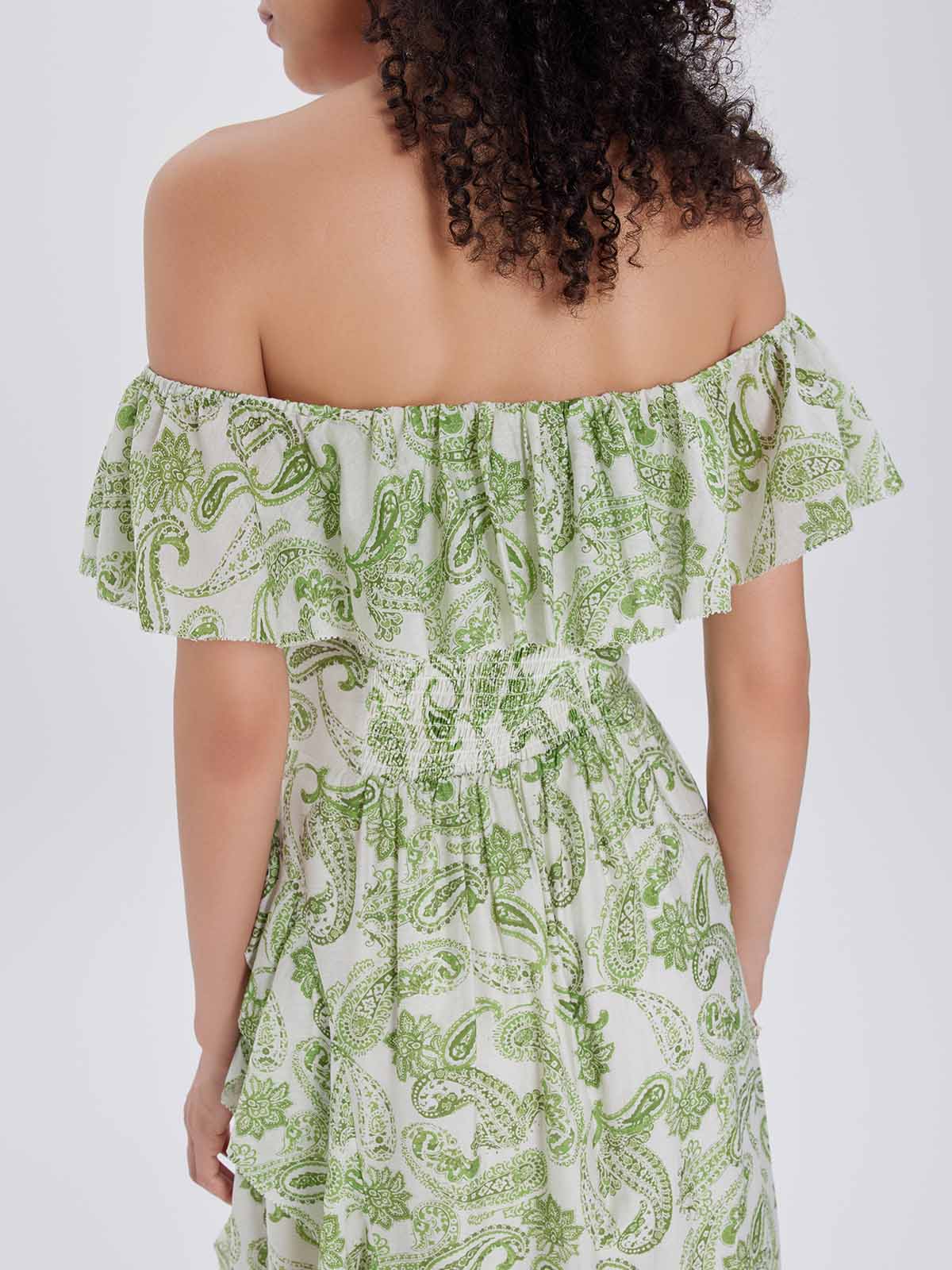 ASOBIO Convertible Ruffle Maxi Dress