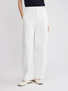 ASOBIO 100% Cotton Barrel-Leg Pants