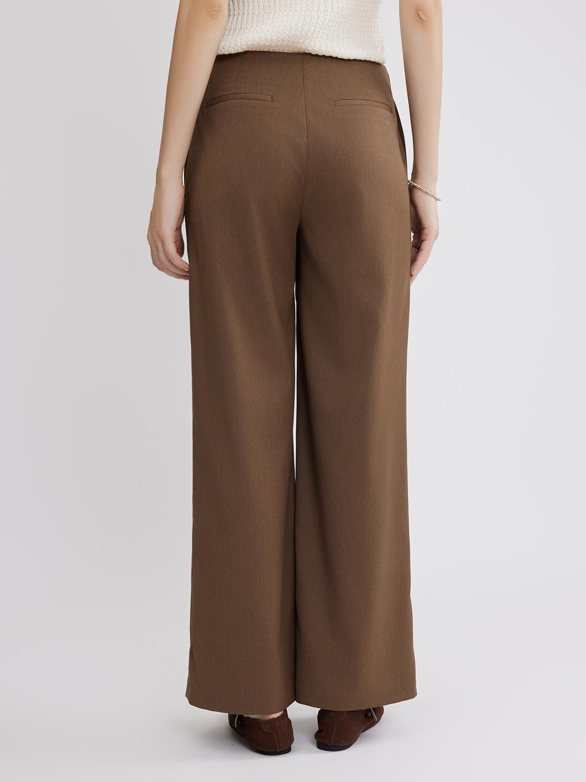 ASOBIO Minimalist Tailored Straight-Leg Pants