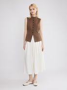 ASOBIO Lyocell Flowing Midi Skirt