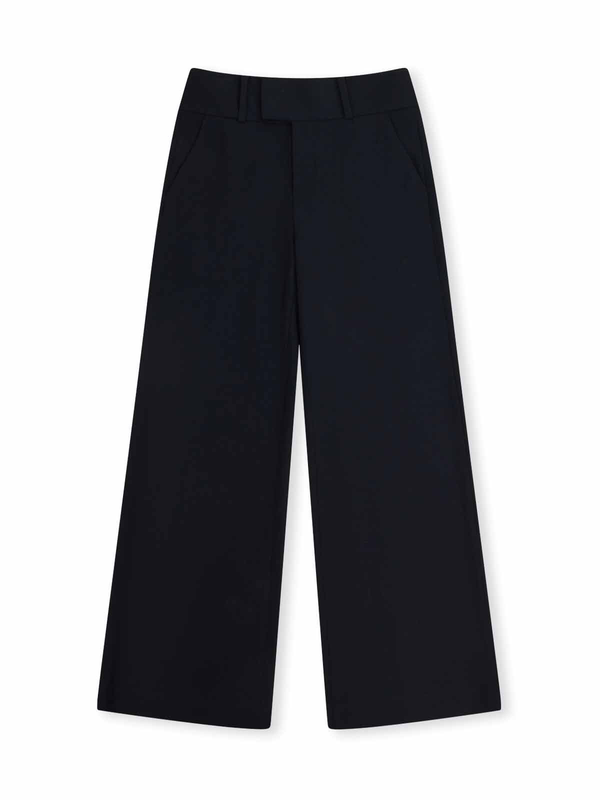 ASOBIO Wool Blend Wide-Leg Trousers