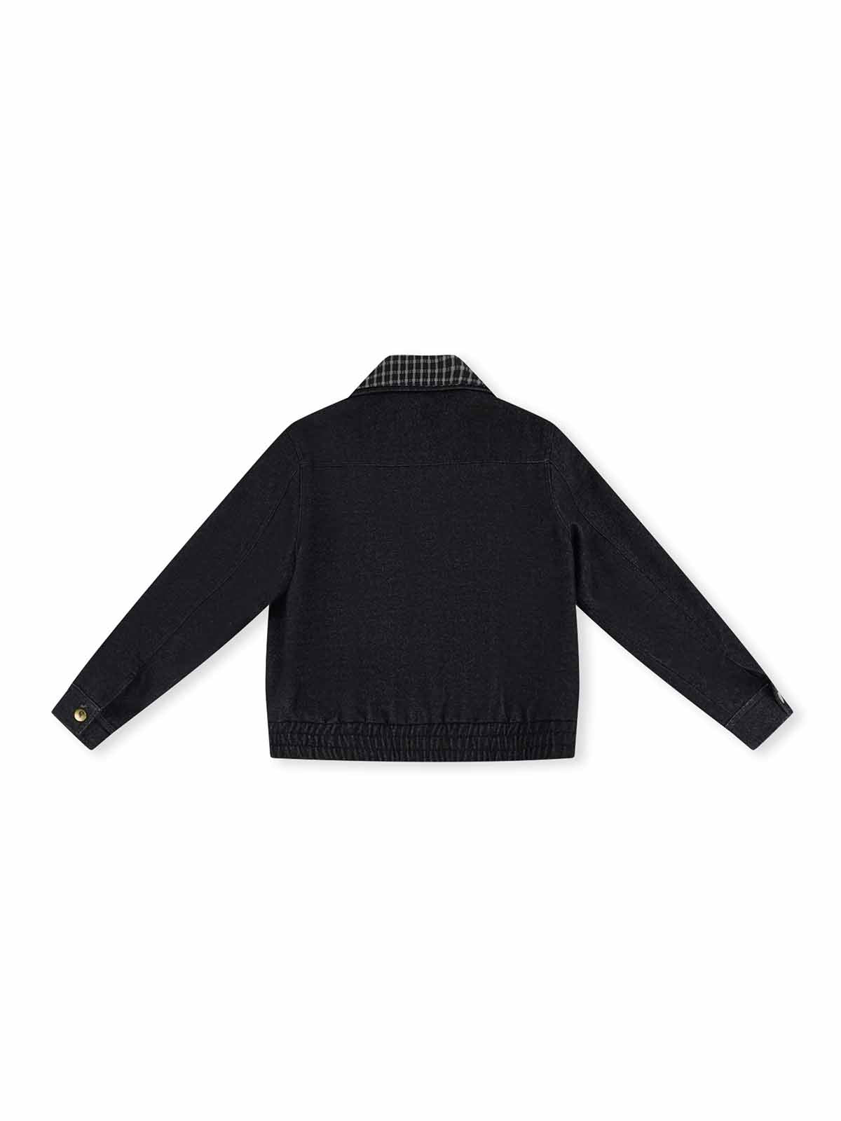 ASOBIO Wool-Blend Denim Trucker Jacket