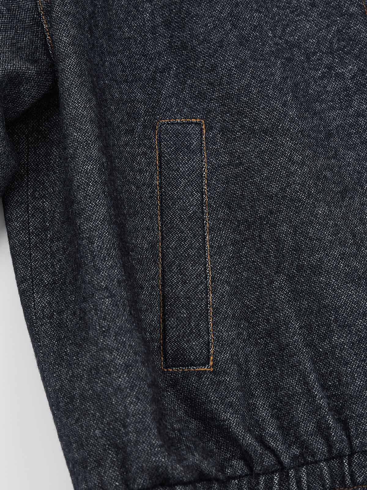 ASOBIO Wool-Blend Denim Trucker Jacket