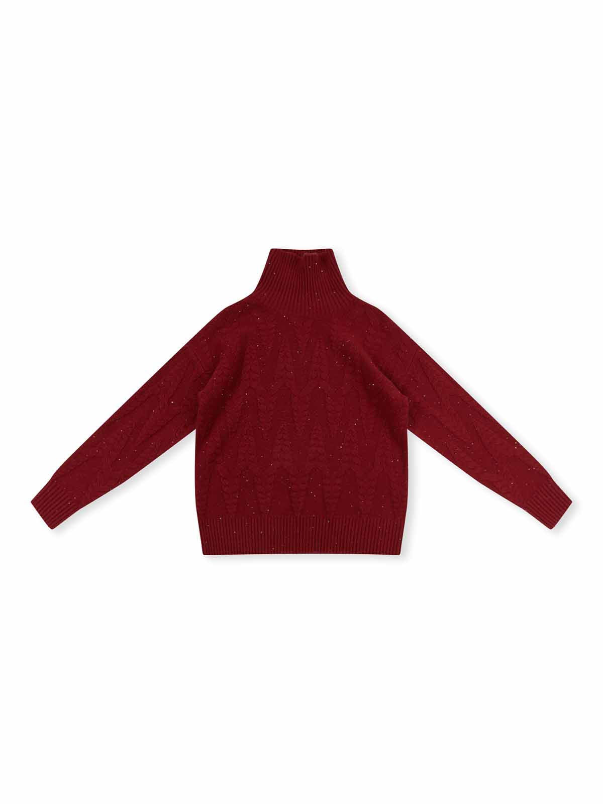 ASOBIO 100% Wool Turtleneck Pullover Sweater