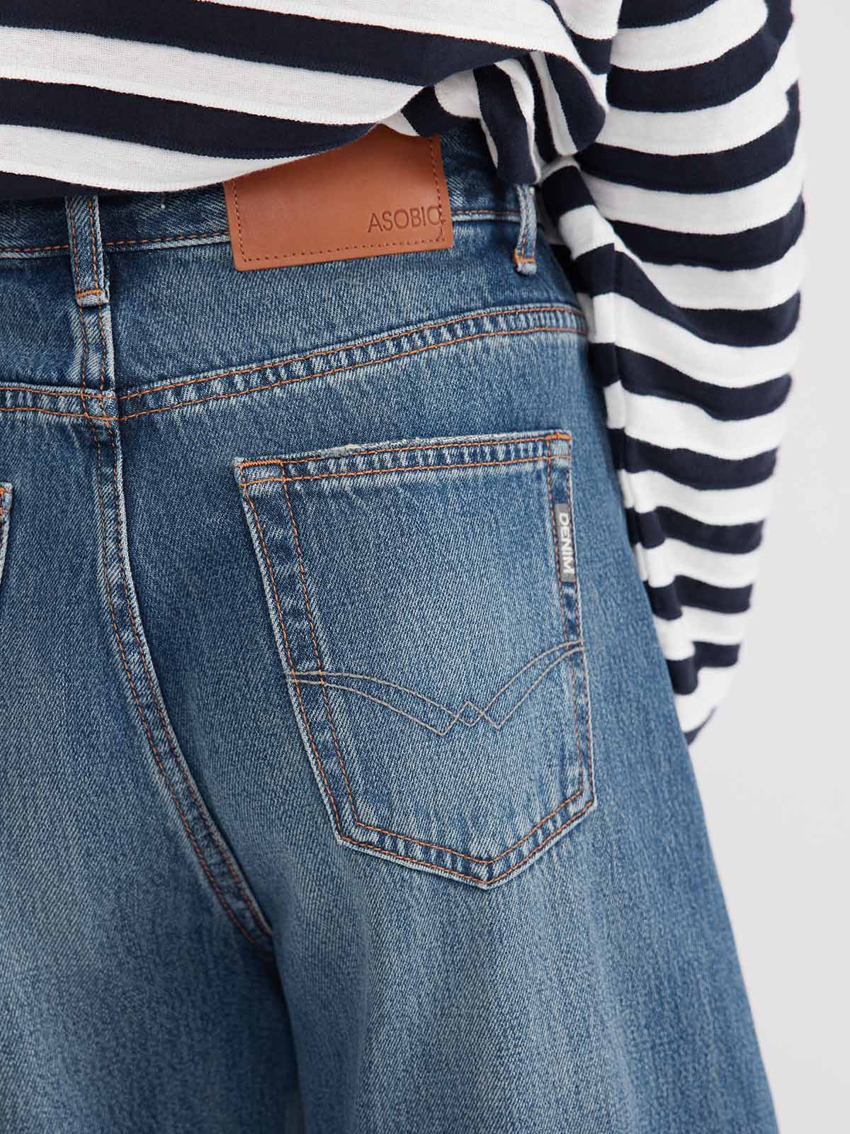 ASOBIO Barrel 100% Cotton Jeans