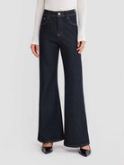 ASOBIO Mid-High Waist Flared Skinny Jeans
