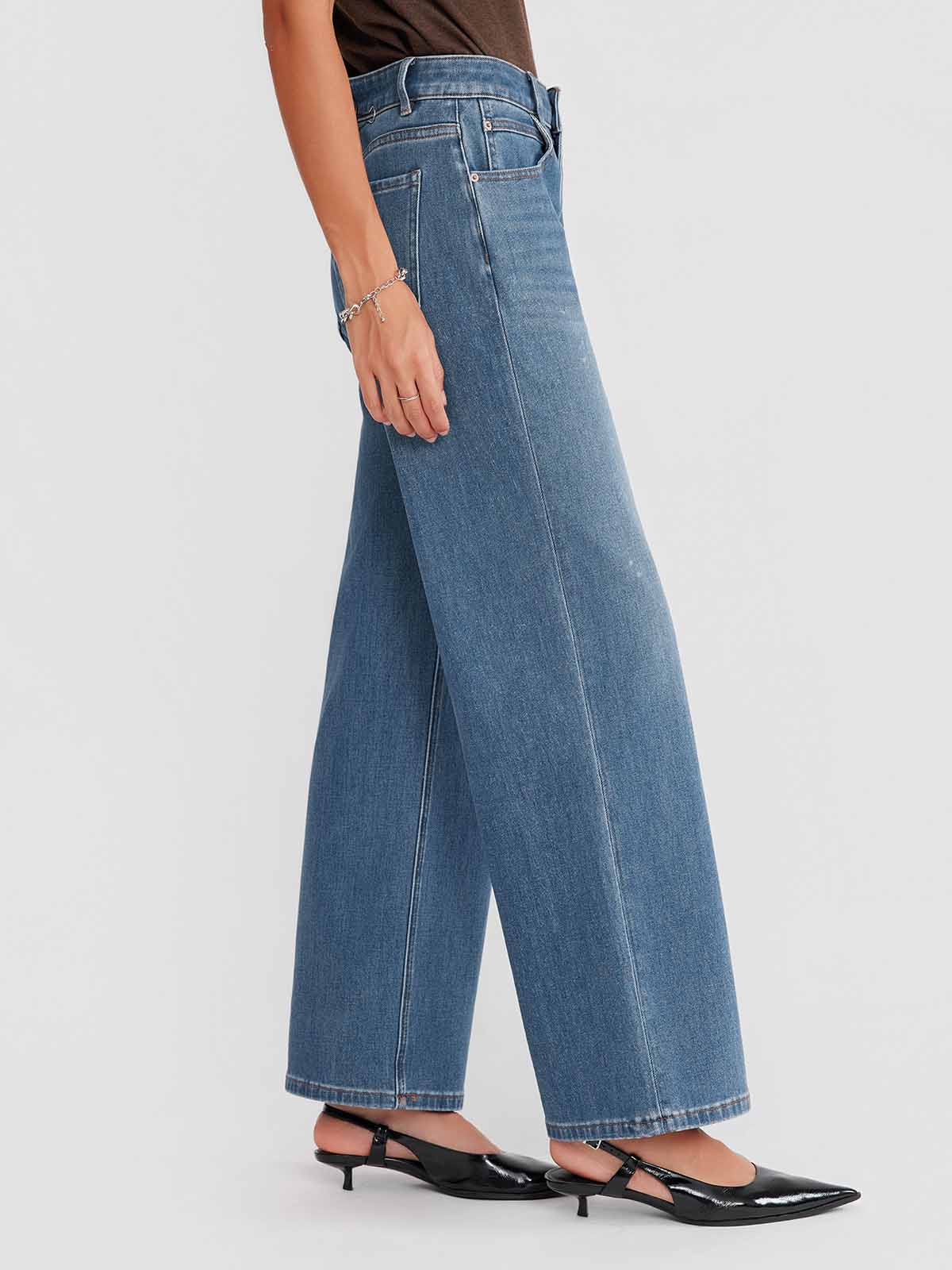 ASOBIO Straight-Leg Stretch Jeans