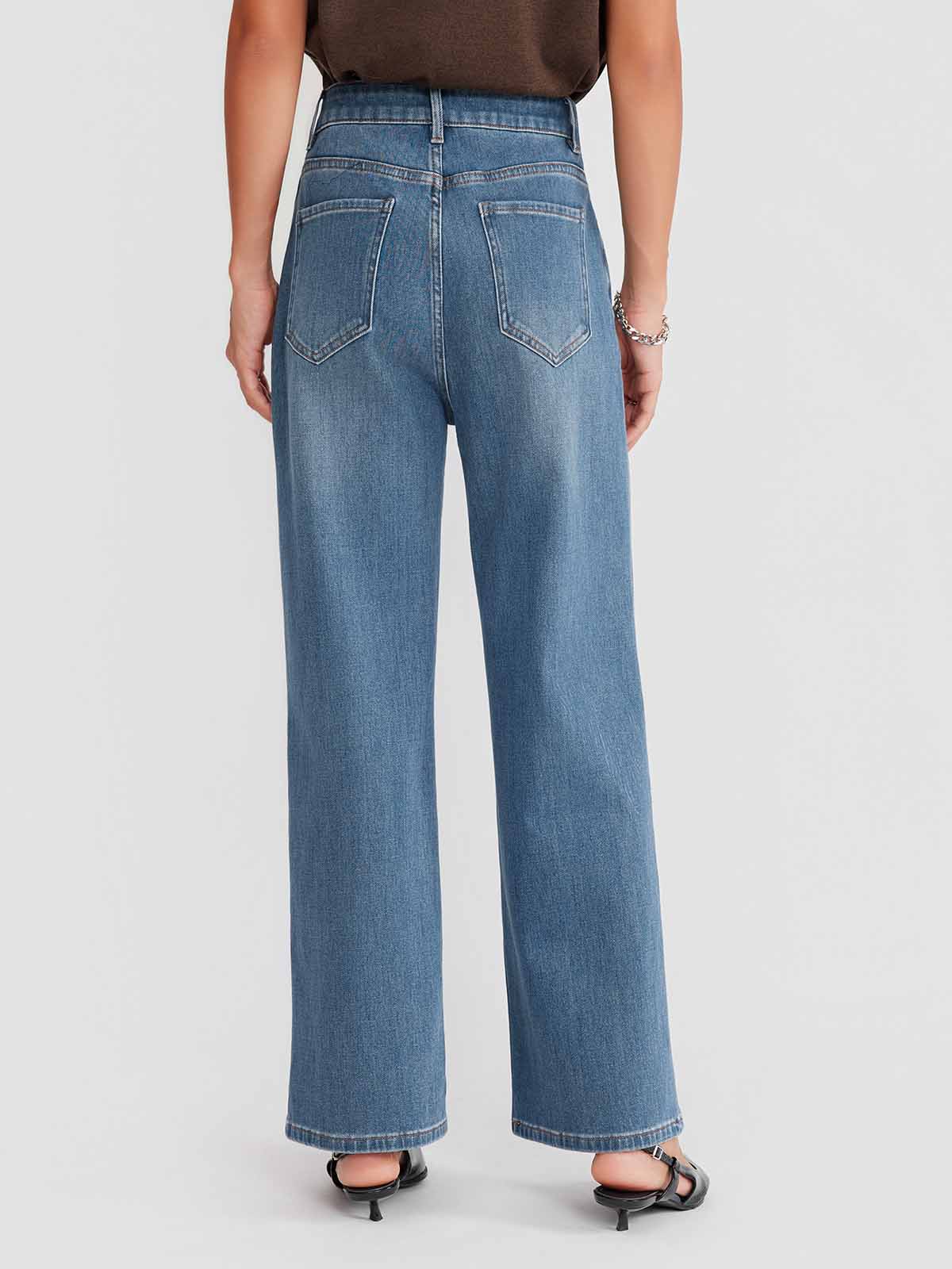 ASOBIO Straight-Leg Stretch Jeans