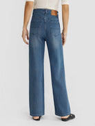 ASOBIO High Waist Straight-Leg Stretch Jeans