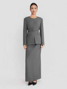 ASOBIO Belted Pullover Blazer