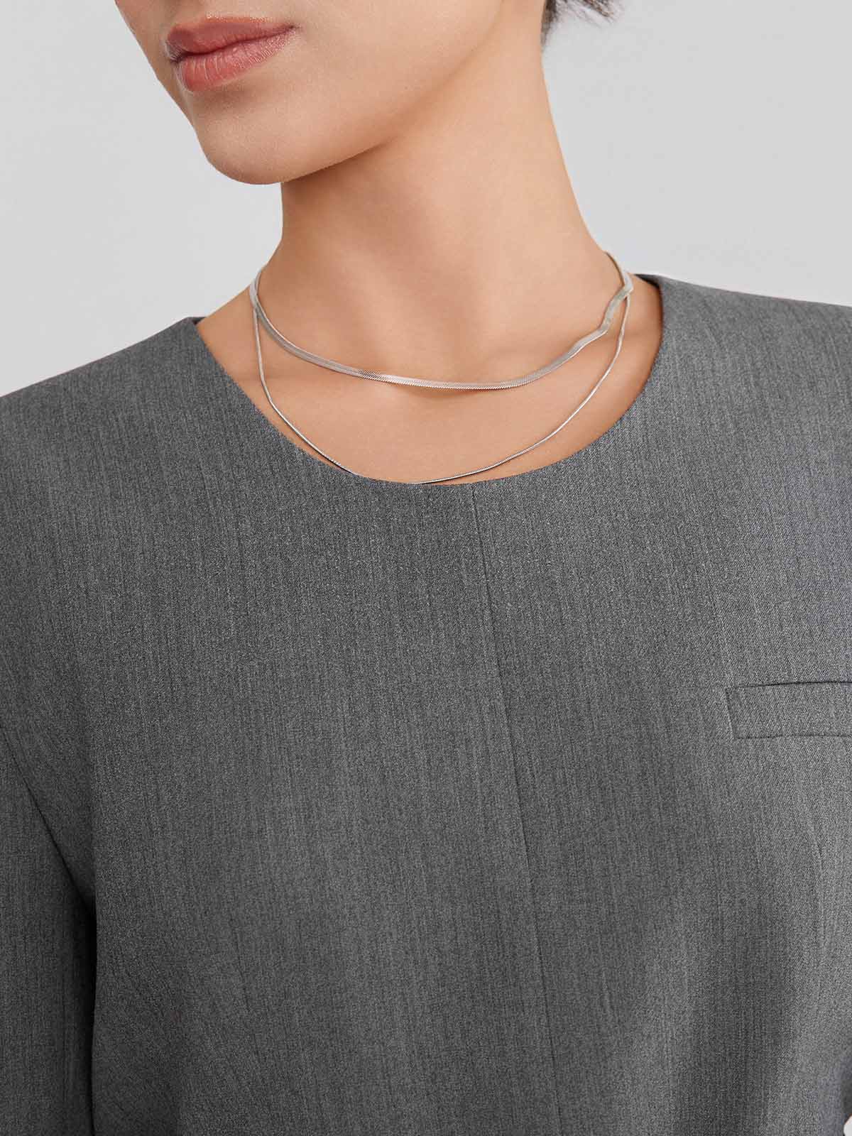 ASOBIO Belted Pullover Blazer