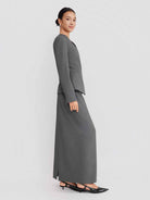 ASOBIO Wrap V-Neck Belted Blazer