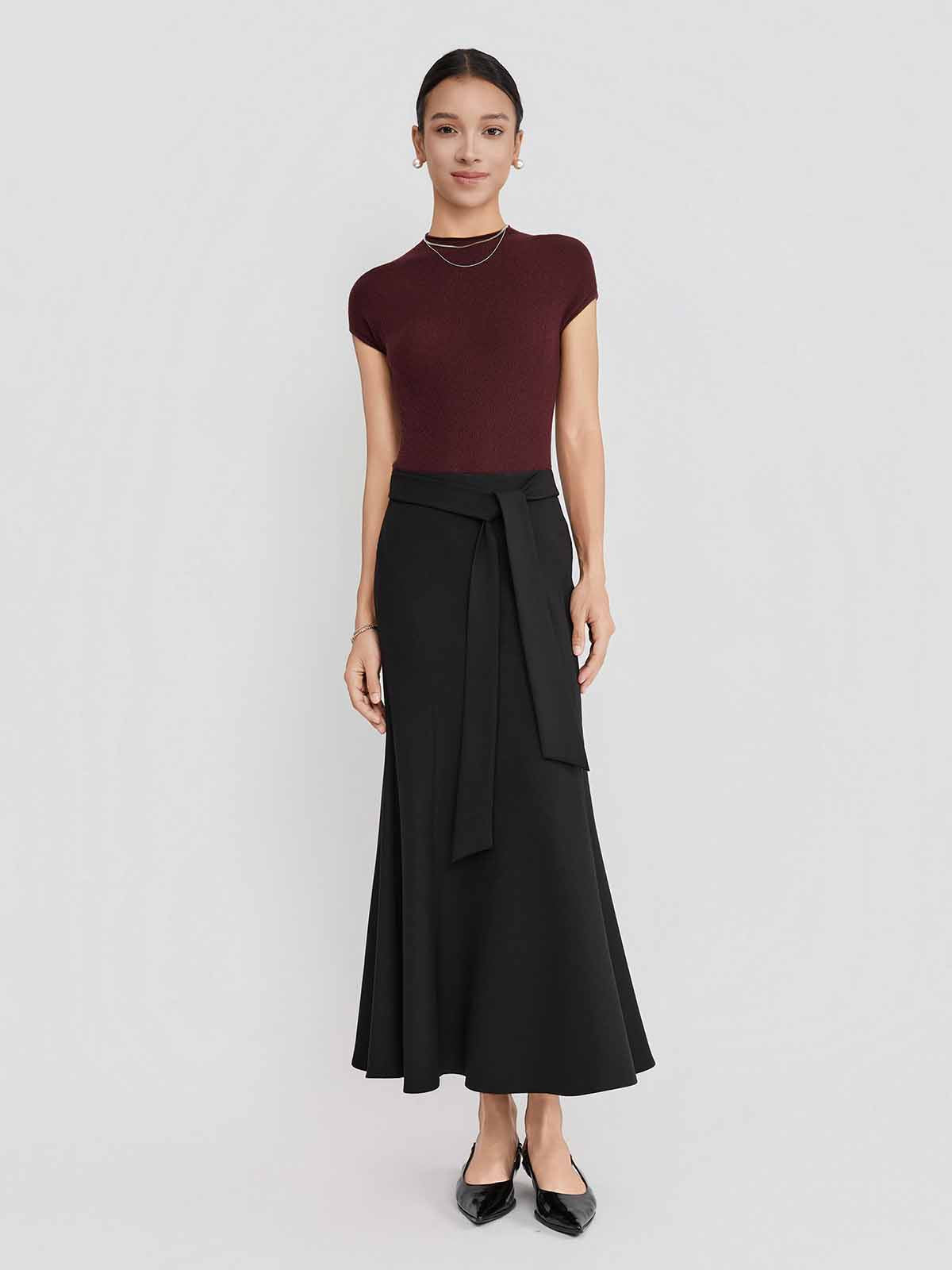 ASOBIO 100% Merino Wool Seamless Sweater