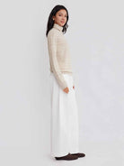 ASOBIO Yak Wool Blend Mélange Pullover Sweater
