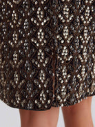 ASOBIO Sequin Embroidered Mini Skirt