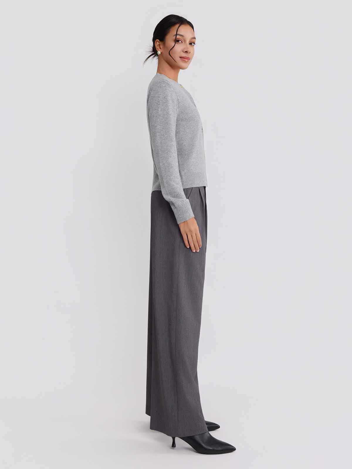 ASOBIO Wool-Cashmere Cardigan