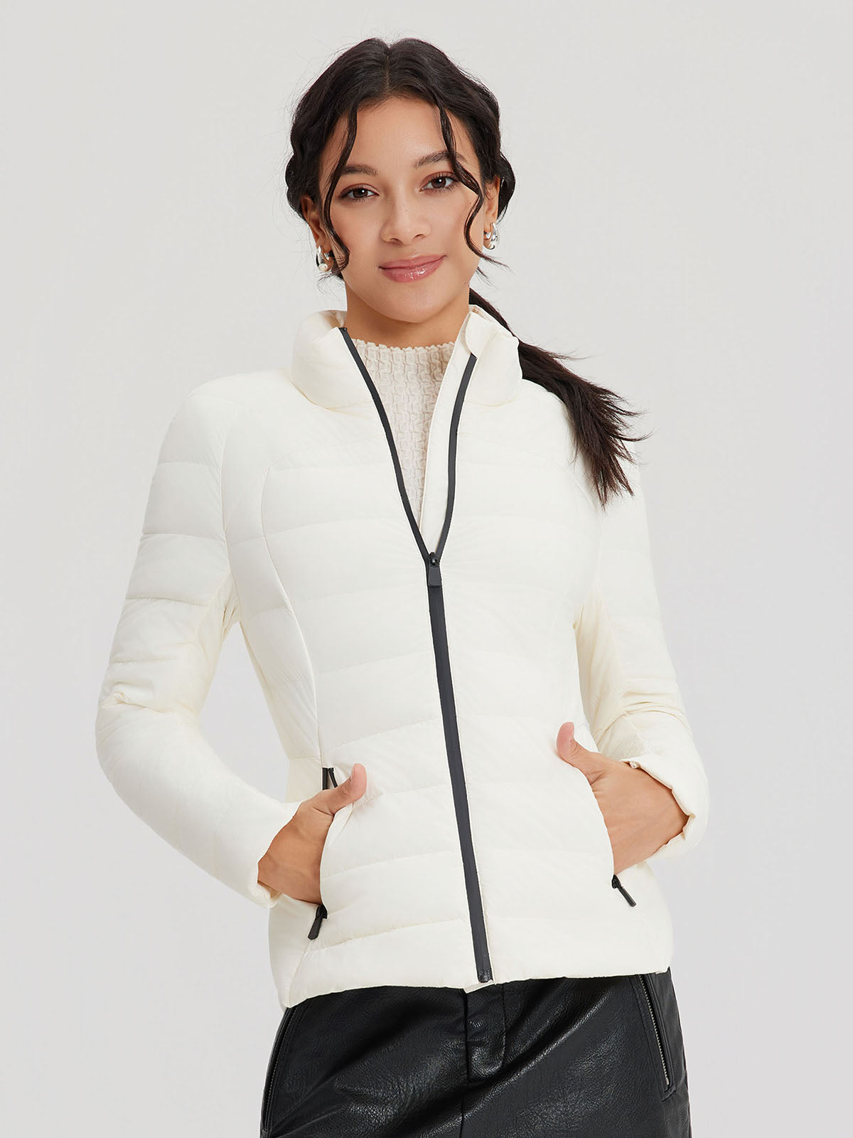 ASOBIO Stretch Goose Down Jacket
