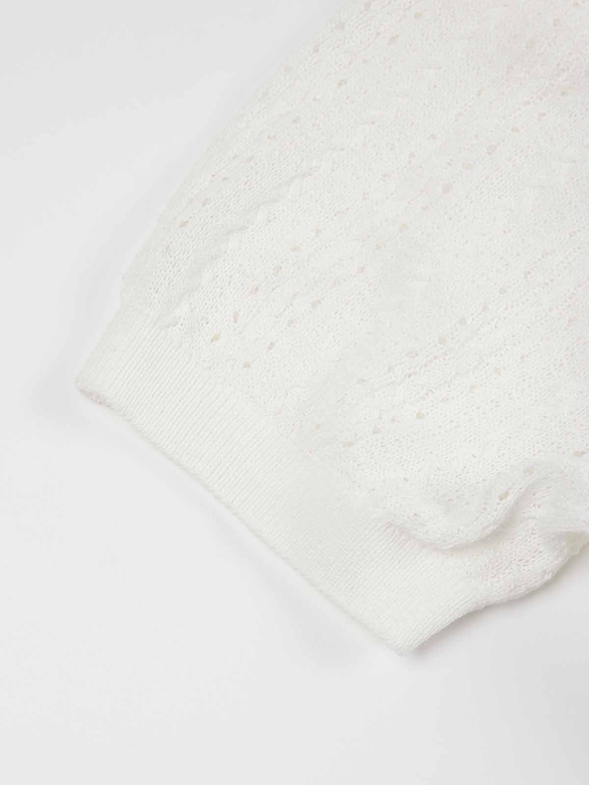 Ribbed Knit Polo Top