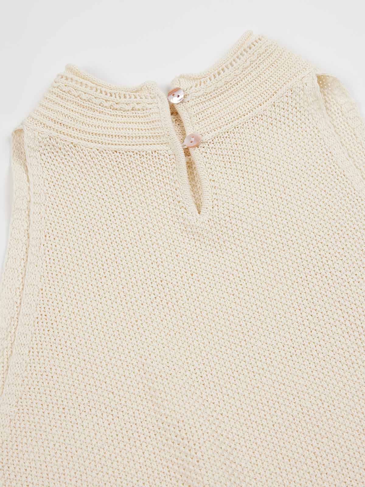 Halter Neck Mesh Knit Top