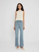 High Waist Slim Straight Stretch Jeans