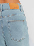 High Waist Slim Straight Stretch Jeans