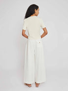 Stretch Rib Short Sleeve Henley Top