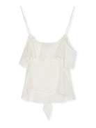 Ruffled Chiffon V-Neck Camisole