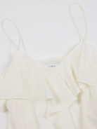 Ruffled Chiffon V-Neck Camisole