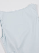 Ruched Side Asymmetrical Hem Sleeveless Top