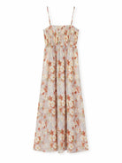  Smocked Maxi Dress with Removable Straps