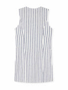 100% Linen Button-Up Linen Vest Mini Dress