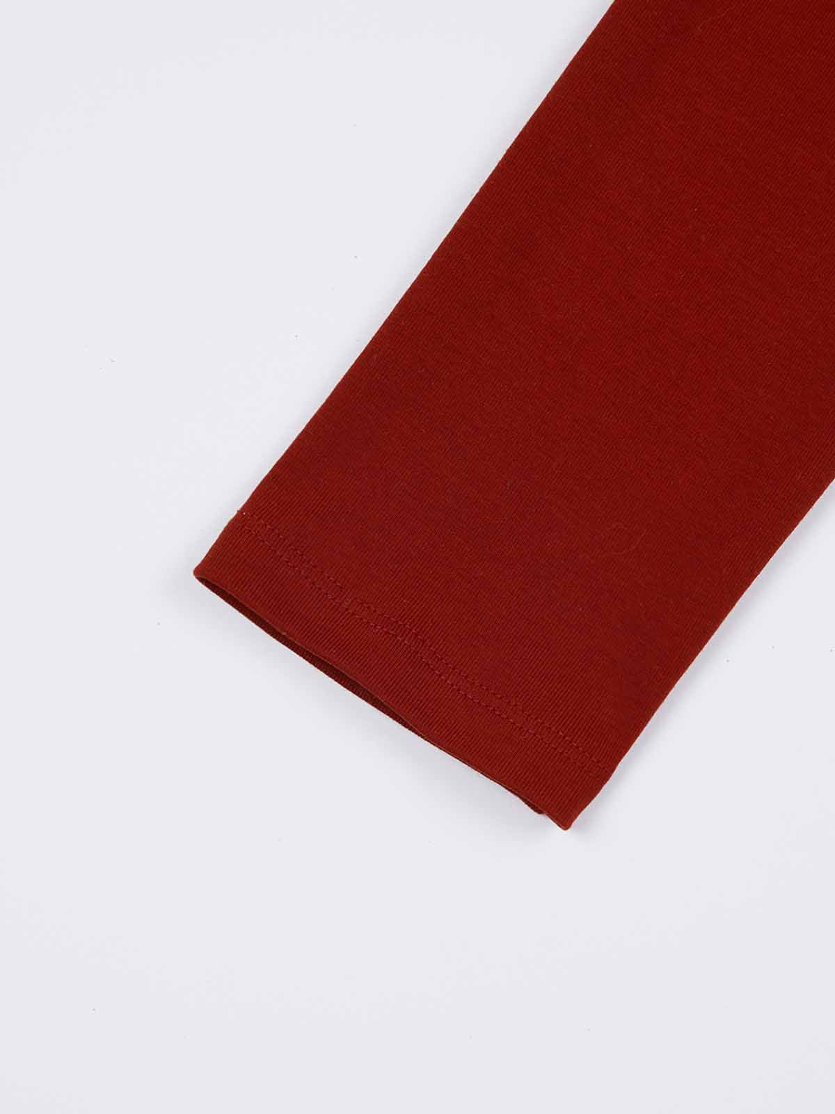 ASOBIO Long-Sleeve Draped Mockneck Top