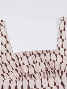 Smocked Square-Neck Top