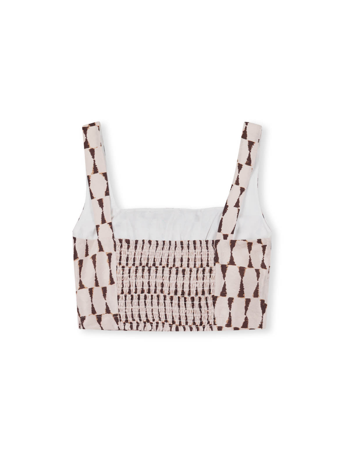 Smocked Square-Neck Top