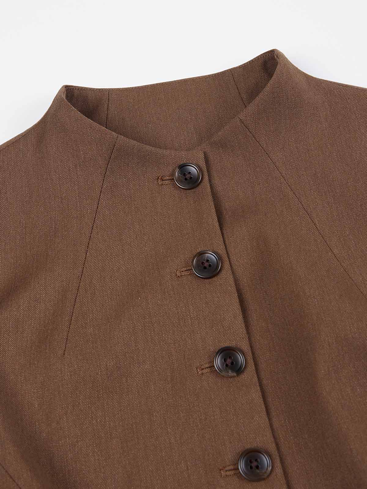 ASOBIO Sleeveless Mockneck Vest