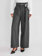 ASOBIO Pleated Straight-Leg Trousers