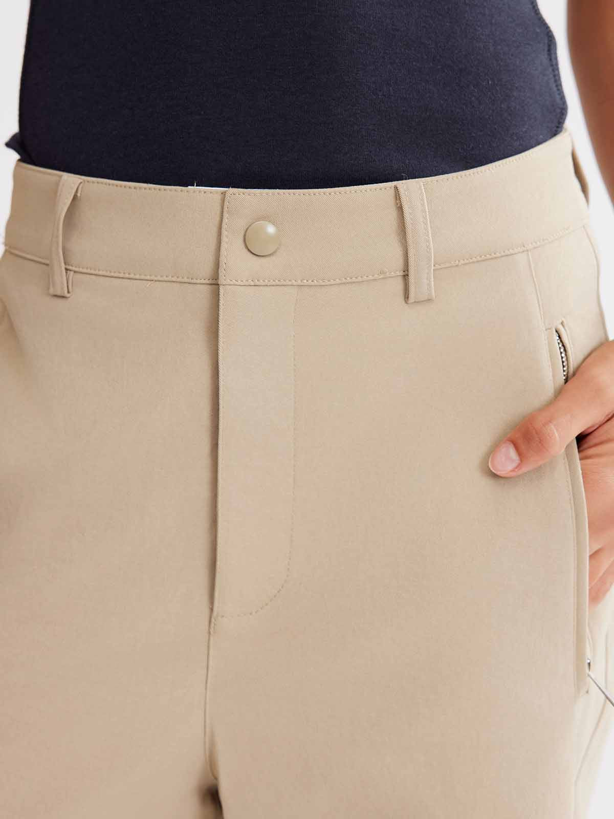 ASOBIO Pleated-Knee Utility Pants