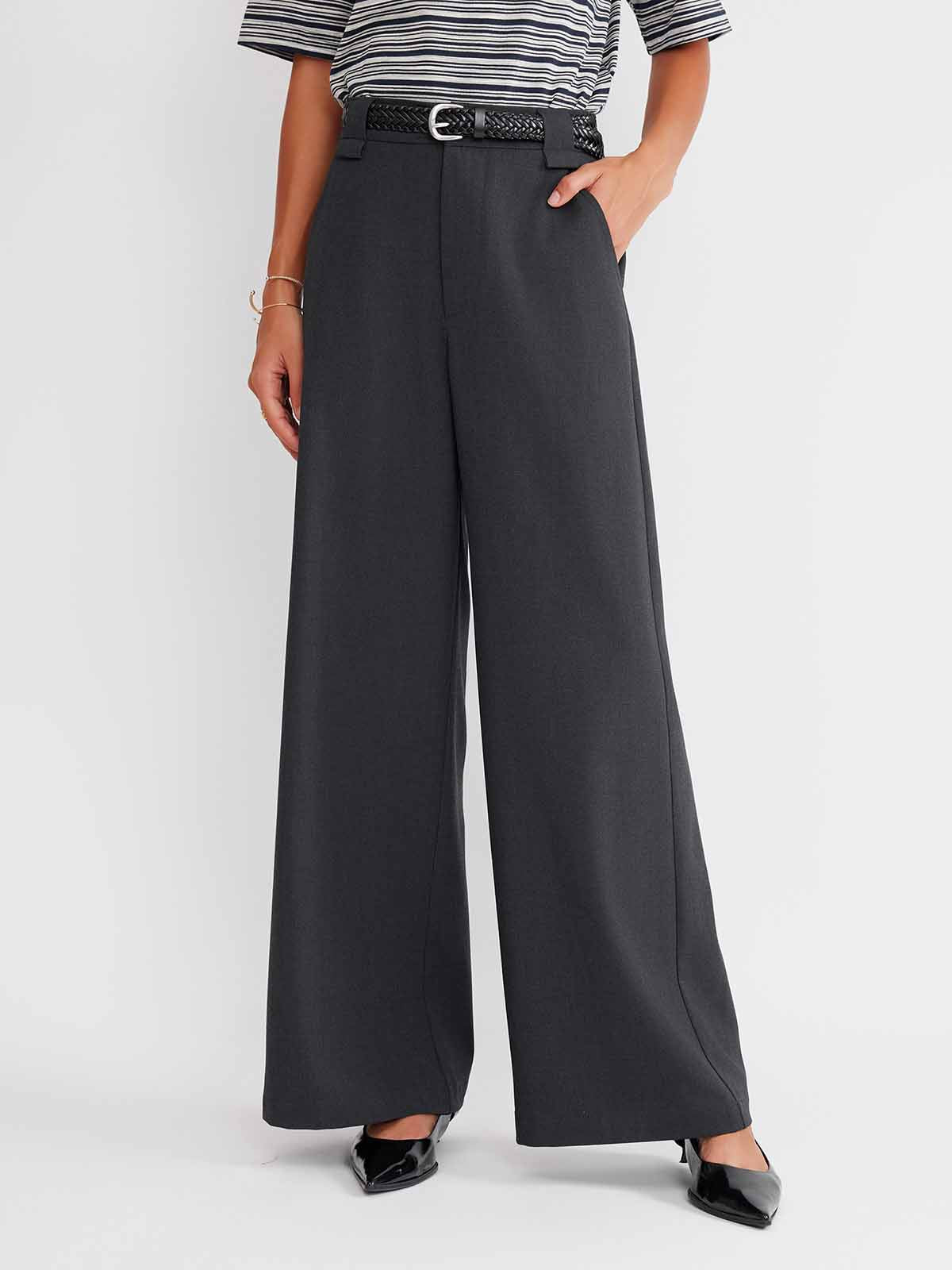 ASOBIO Belted Straight-Leg Trousers