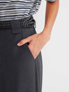 ASOBIO Belted Straight-Leg Trousers