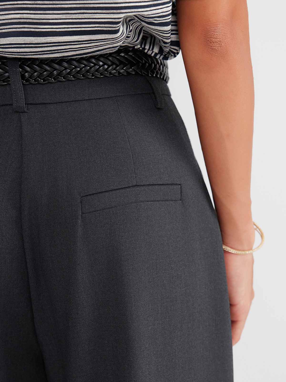 ASOBIO Belted Straight-Leg Trousers