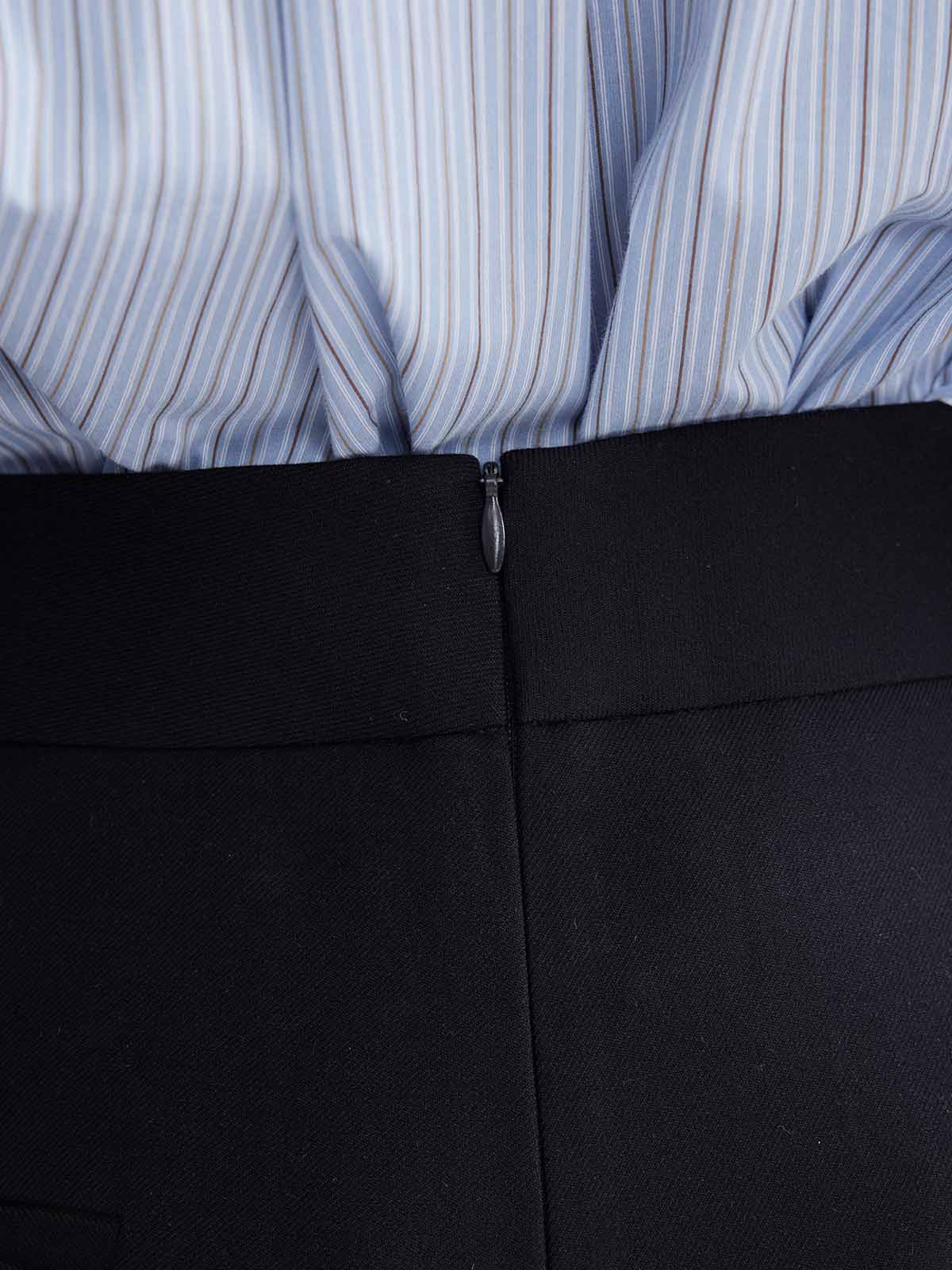 ASOBIO Wool Blend Pleated Trousers